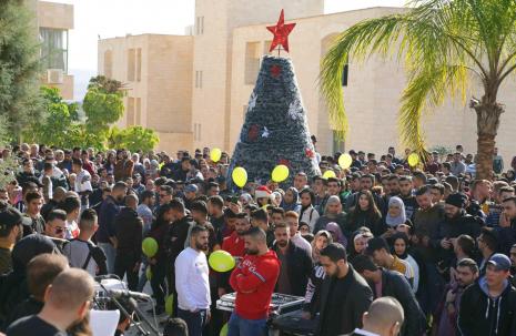The Ceremony of Lightening the Christmas Tree in AAUP