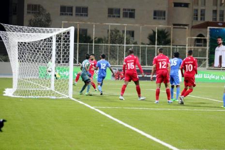 مباراة المنتخب الوطني الفلسطيني والمنتخب المالديفي على ستاد الجامعة العربية الامريكية الدولي