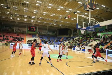 استضافة الجامعة للمباراة الدولية لكرة السلة بين منتخبي فلسطين وسريلانكا ضمن تصفيات آسيا لكرة السلة