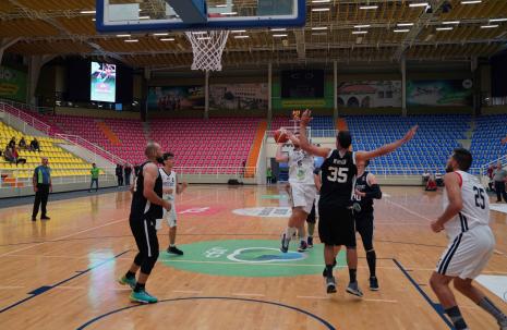 AAUP Hosts a Game between Sarreyet Ramallah Team and Orthodox Ramallah Club Team in its International Sports Hall
