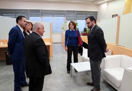 Visit of the Minister of Culture Dr. Ihab Bseisu to the University in Ramallah Campus