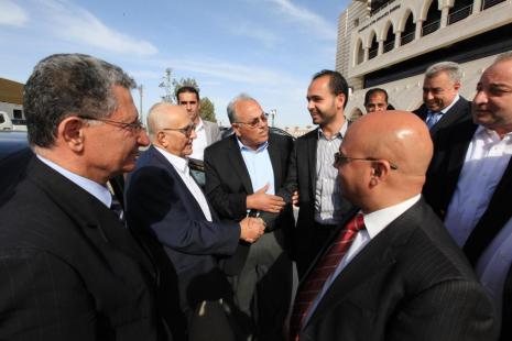استقبال رئيس الوزراء الاردني السابق الدكتور عبد السلام المجالي