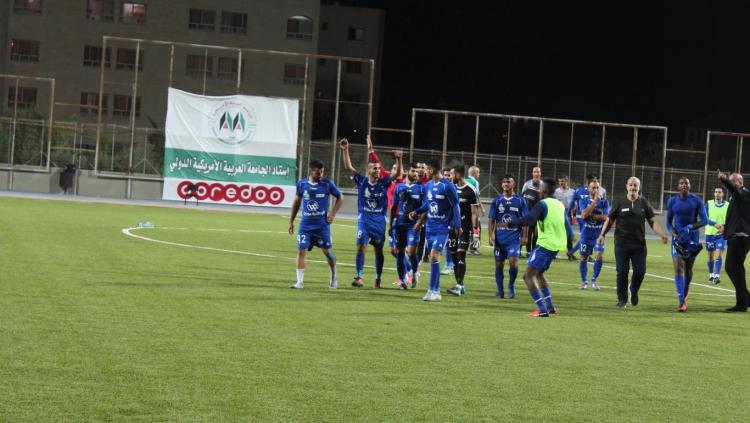 Hilal Al-Quds Won the Palestinian Super Finals at Arab American University International Stadium